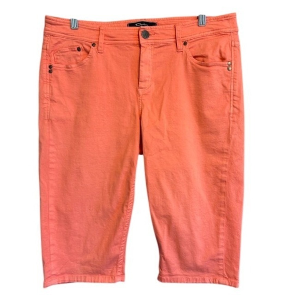 Tommy Bahama Women's Coral Shellrossa Clam Digger Stretch‎ Shorts 12 TW110609